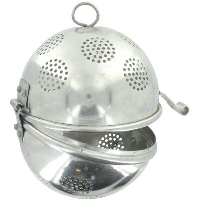 BOULE A RIZ ALUMINIUM 12 CM - IDEAL POUR FAIRE CUIRE RIZ OU AUTRES FECULENTS - Publicité BOULE A RIZ ALUMINIUM 12 CM - IDEAL POUR FAIRE CUIRE RIZ OU AUTRES FECULENTS - Publicité