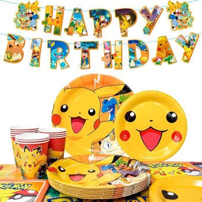 INBOXXARTY Decoration Anniversaire PokémonDeco Anniversaire Vaisselle kit PokémonDécoration de Fête danniversaire Vaisselle de Fête Pokémon - Publicité INBOXXARTY Decoration Anniversaire PokémonDeco Anniversaire Vaisselle kit PokémonDécoration de Fête danniversaire Vaisselle de Fête Pokémon - Publicité