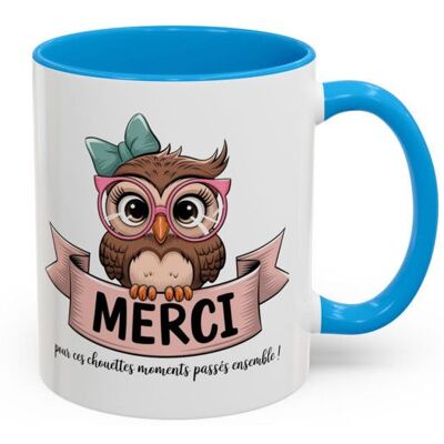 TEECUSTOM Mug Merci Chouette – Tasse Céramique Cadeau Remerciement – Idée Cadeau Originale Collègue Maîtresse Amie : Couleur - Light Blue ... Publicité TEECUSTOM Mug Merci Chouette – Tasse Céramique Cadeau Remerciement – Idée Cadeau Originale Collègue Maîtresse Amie : Couleur - Light Blue ... Publicité