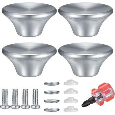 KJEHOME Poigne Universelle - Couvercle de Cuisine de Remplacement - Anti-brlure - Pot en Verre - 4PCS SET ACCESSOIRE SET ACCESSOIRE CUISINE Gris - Publicité KJEHOME Poigne Universelle - Couvercle de Cuisine de Remplacement - Anti-brlure - Pot en Verre - 4PCS SET ACCESSOIRE SET ACCESSOIRE CUISINE Gris - Publicité