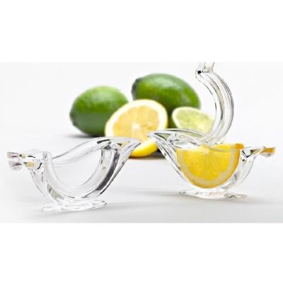 Presse Citron - Press Art - Design Deluxe - Lot de 2 - Plastique alimentaire - Fabriqué en France Blanc - Publicité Presse Citron - Press Art - Design Deluxe - Lot de 2 - Plastique alimentaire - Fabriqué en France Blanc - Publicité