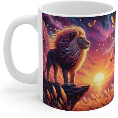 TEECUSTOM Tasse Lion Céleste & Soleil – Mug Panoramique Puissant & Spirituel – Cadeau Animal Totem Céramique 325ml - Publicité TEECUSTOM Tasse Lion Céleste & Soleil – Mug Panoramique Puissant & Spirituel – Cadeau Animal Totem Céramique 325ml - Publicité