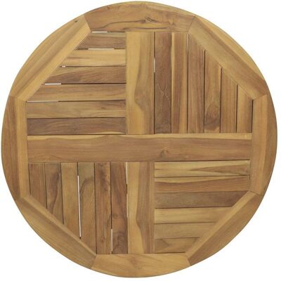 AXI Sari Plateau Tournant en Bois de teck Rond Ø 80 cm Assiette de service idéal pour les boissons les gâteaux et les Marron - Publicité AXI Sari Plateau Tournant en Bois de teck Rond Ø 80 cm Assiette de service idéal pour les boissons les gâteaux et les Marron - Publicité