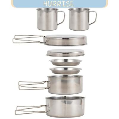 Tbest ensemble de casseroles et poêles de camping Batterie de cuisine de Camping Kit de sport outillage Ensemble de 8 pièces - Publicité Tbest ensemble de casseroles et poêles de camping Batterie de cuisine de Camping Kit de sport outillage Ensemble de 8 pièces - Publicité