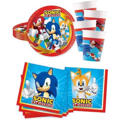 BCI Vaisselle jetable - Kit vaisselle jetable Sonic Rouge - Publicité BCI Vaisselle jetable - Kit vaisselle jetable Sonic Rouge - Publicité
