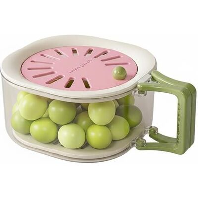 Panier de drainage quadrangulaire rose clair 2 en 1 avec couvercle pour lavage légumes fruits usage domestique Finition lisse - Publicité Panier de drainage quadrangulaire rose clair 2 en 1 avec couvercle pour lavage légumes fruits usage domestique Finition lisse - Publicité