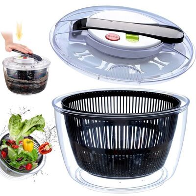 TANDE Essoreuse à Salade Professionnelle 5L Couverts à Salade Grande Capacité Classic Essoreuse à Salade TransparentEssoreuse à - Publicité TANDE Essoreuse à Salade Professionnelle 5L Couverts à Salade Grande Capacité Classic Essoreuse à Salade TransparentEssoreuse à - Publicité