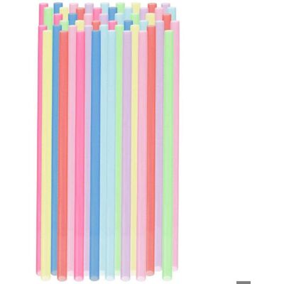 JORMFTTE Pailles colorees reutilisables pour toutes les boissons 50 pcs . Publicité JORMFTTE Pailles colorees reutilisables pour toutes les boissons 50 pcs . Publicité