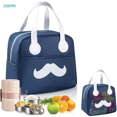 Sac à Déjeuner - ZGEER - Grande Capacité - Portable - Isotherme - Idéal pour Travail et Pique-Nique Bleu - Publicité Sac à Déjeuner - ZGEER - Grande Capacité - Portable - Isotherme - Idéal pour Travail et Pique-Nique Bleu - Publicité