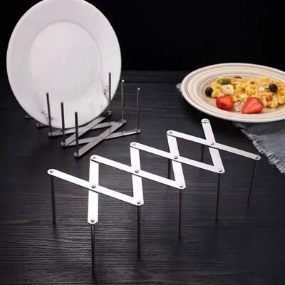 Organisateur de cuisine ULISEM : étagère à couvercles réglable en acier inoxydable 430 dimensions 3.5Px5lx5H cm - Publicité Organisateur de cuisine ULISEM : étagère à couvercles réglable en acier inoxydable 430 dimensions 3.5Px5lx5H cm - Publicité