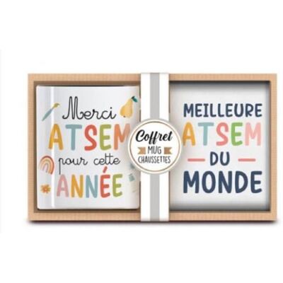 CED Coffret Mug Chaussettes Atsem - Publicité CED Coffret Mug Chaussettes Atsem - Publicité