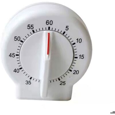 Minuterie de cuisine - YYV - Mécanique - 60 minutes - Blanc - Économie dénergie Blanc - Publicité Minuterie de cuisine - YYV - Mécanique - 60 minutes - Blanc - Économie dénergie Blanc - Publicité