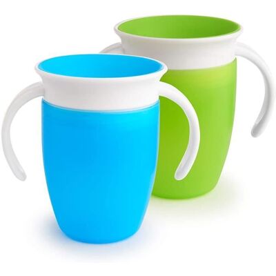 Tasse dapprentissage - Munchkin - Miracle 360 - 207ml - Rose-Bleu - Compatible lave-vaisselle Rose - Publicité Tasse dapprentissage - Munchkin - Miracle 360 - 207ml - Rose-Bleu - Compatible lave-vaisselle Rose - Publicité