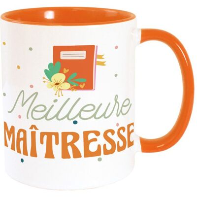 HUMOUR Mug orange Meilleure Maitresse Orange - Publicité HUMOUR Mug orange Meilleure Maitresse Orange - Publicité