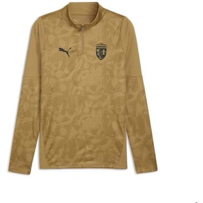 Puma Haut dentraînement 1/4 zip RC Lens 2025/26 Beige - Publicité Puma Haut dentraînement 1/4 zip RC Lens 2025/26 Beige - Publicité