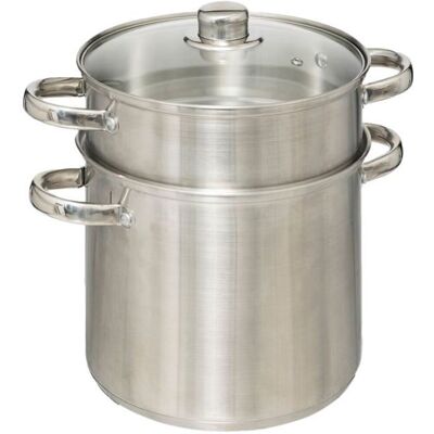SECRET DE GOURMET Couscoussier en Acier Inoxydable de haute qualité capacité 8 litres D 22 cm - - Gris - Publicité SECRET DE GOURMET Couscoussier en Acier Inoxydable de haute qualité capacité 8 litres D 22 cm - - Gris - Publicité