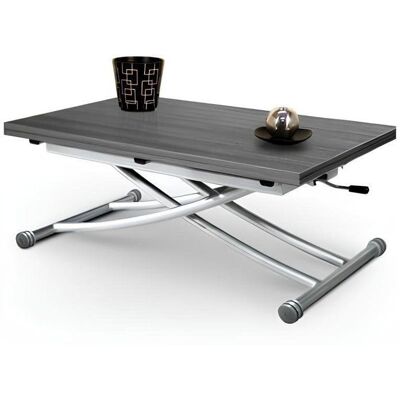 Table Basse Relevable - GIOVANNI MARCHESI - Mirage - Chêne Gris - Design Contemporain - 6 à 8 Couverts Gris - Publicité Table Basse Relevable - GIOVANNI MARCHESI - Mirage - Chêne Gris - Design Contemporain - 6 à 8 Couverts Gris - Publicité