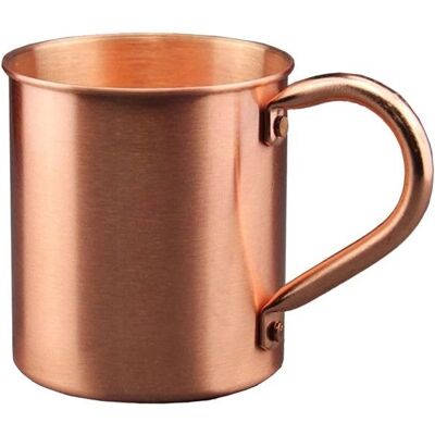 AUCUNELY Mug en cuivre pur 450 ml design élégant doré 8 x 8 x 9 cm - Publicité AUCUNELY Mug en cuivre pur 450 ml design élégant doré 8 x 8 x 9 cm - Publicité