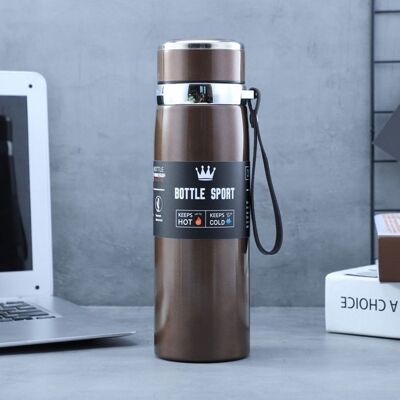 Gobelet Isotherme MLBQ 316 Tasse à Café à Vide 1000 ml en Acier Inoxydable (Lot de 2) Marron - Publicité Gobelet Isotherme MLBQ 316 Tasse à Café à Vide 1000 ml en Acier Inoxydable (Lot de 2) Marron - Publicité