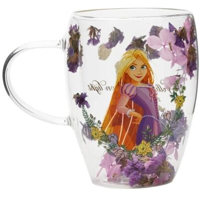 Mug - WIDDOP AND CO - Raiponce - Verre - Décoratif floral - Disney - Publicité Mug - WIDDOP AND CO - Raiponce - Verre - Décoratif floral - Disney - Publicité