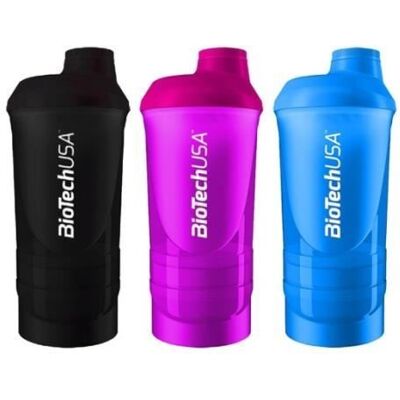 Shaker - Biotech USA - Wave - 600ml - Plastique - Bleu Bleu - Publicité Shaker - Biotech USA - Wave - 600ml - Plastique - Bleu Bleu - Publicité