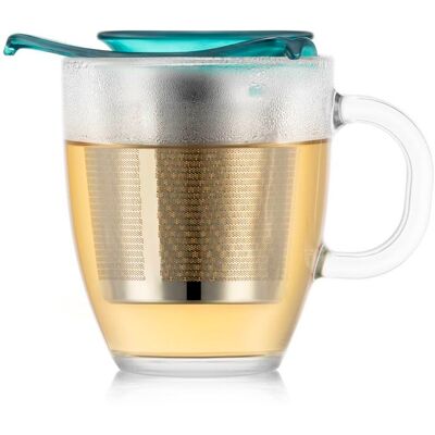 Set - BODUM - Yo-Yo - Mug en verre trempé avec infuseur à thé en inox - Individuel - Vert - 035 l Vert - Publicité Set - BODUM - Yo-Yo - Mug en verre trempé avec infuseur à thé en inox - Individuel - Vert - 035 l Vert - Publicité