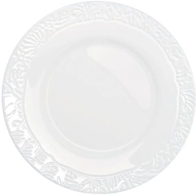 6 assiettes plates blanches 25 cm Danbury - Luminarc Blanc - Publicité 6 assiettes plates blanches 25 cm Danbury - Luminarc Blanc - Publicité