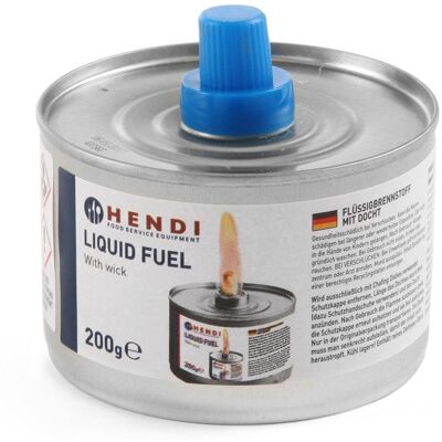 Pâte combustible pour chauffe-plats boîte avec mèche 200 ml lot de 24 - Hendi 193686 Gris - Publicité Pâte combustible pour chauffe-plats boîte avec mèche 200 ml lot de 24 - Hendi 193686 Gris - Publicité