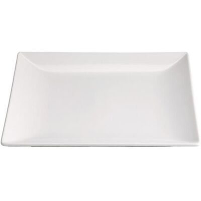 VISIODIRECT Lot de 12 assiettes carrés LAURA assiette service de table en porcelaine blanche - Longueur 26 x largeur 26 x Hauteur 2 5 cm Blanc - Publicité VISIODIRECT Lot de 12 assiettes carrés LAURA assiette service de table en porcelaine blanche - Longueur 26 x largeur 26 x Hauteur 2 5 cm Blanc - Publicité