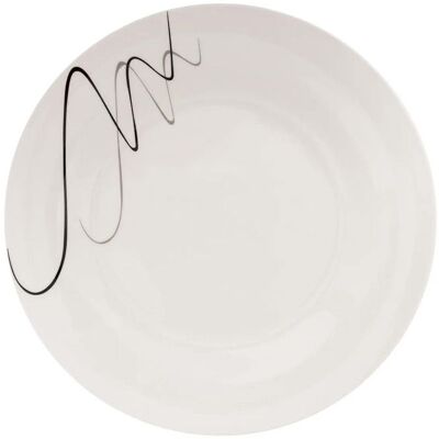 SECRET DE GOURMET Service de Table 18 Pièces Pablo 26cm Blanc & Noir Blanc - Publicité SECRET DE GOURMET Service de Table 18 Pièces Pablo 26cm Blanc & Noir Blanc - Publicité