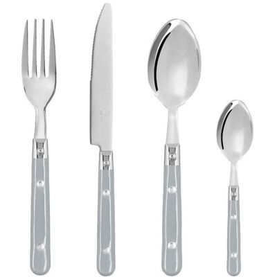 Ménagère 24 pièces bistrot Secret de gourmet - Gris - Gris - Gris - Publicité Ménagère 24 pièces bistrot Secret de gourmet - Gris - Gris - Gris - Publicité