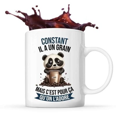 Mug - Constant - Panda - Céramique - 325 ml - Résistant lave-vaisselle et micro-onde Blanc - Publicité Mug - Constant - Panda - Céramique - 325 ml - Résistant lave-vaisselle et micro-onde Blanc - Publicité