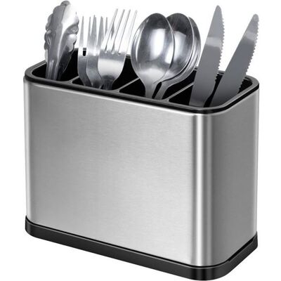 Porte-couverts 4 pièces pour cuisine salle à manger bac dégouttage boîte à couverts pour ustensiles de cuisine organisateur Gris - Publicité Porte-couverts 4 pièces pour cuisine salle à manger bac dégouttage boîte à couverts pour ustensiles de cuisine organisateur Gris - Publicité
