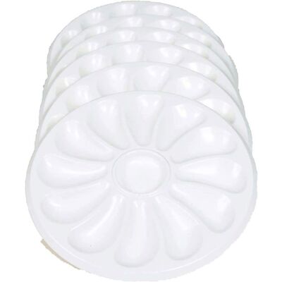 YVAN MOINS CHER Lot De 6 Assiettes A Huitres 12 Compartiments +1 Pour Le Citron Fabrication Française Pour La Maison Le Restaurant Diam 30.5 Cm Blanc - Publicité YVAN MOINS CHER Lot De 6 Assiettes A Huitres 12 Compartiments +1 Pour Le Citron Fabrication Française Pour La Maison Le Restaurant Diam 30.5 Cm Blanc - Publicité