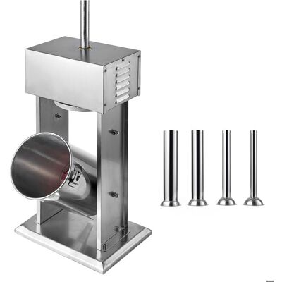 Poussoir à Saucisses Électrique-Duoku-12 L-Machine Verticale en Acier Inoxydable avec Contrôle de Vitesse Ajustable et Pédale - Publicité Poussoir à Saucisses Électrique-Duoku-12 L-Machine Verticale en Acier Inoxydable avec Contrôle de Vitesse Ajustable et Pédale - Publicité
