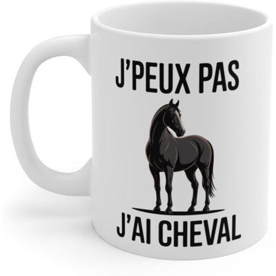 TEECUSTOM Mug J’Peux Pas J’Ai Cheval – Tasse Équitation 325ml – Cadeau Cavalier Passion Cheval – Céramique Micro-Ondes et Lave-Vaisselle... Publicité TEECUSTOM Mug J’Peux Pas J’Ai Cheval – Tasse Équitation 325ml – Cadeau Cavalier Passion Cheval – Céramique Micro-Ondes et Lave-Vaisselle... Publicité