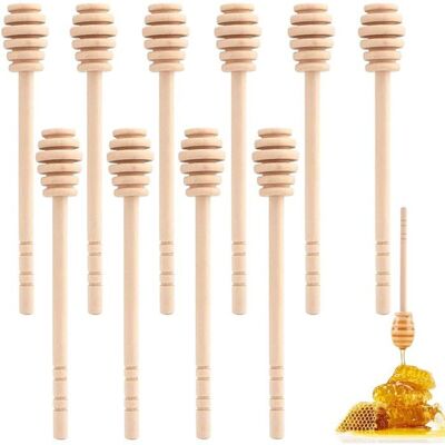 YEAMENG 10 mini cuillères à miel en bois parfaites pour la cuisine et la salle à manger de 16 cm de long - Publicité YEAMENG 10 mini cuillères à miel en bois parfaites pour la cuisine et la salle à manger de 16 cm de long - Publicité