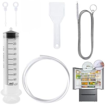 Kit de nettoyage pour réfrigérateur - 6 pièces - Outils de vidange - PVC durable - Réutilisable Blanc - Publicité Kit de nettoyage pour réfrigérateur - 6 pièces - Outils de vidange - PVC durable - Réutilisable Blanc - Publicité