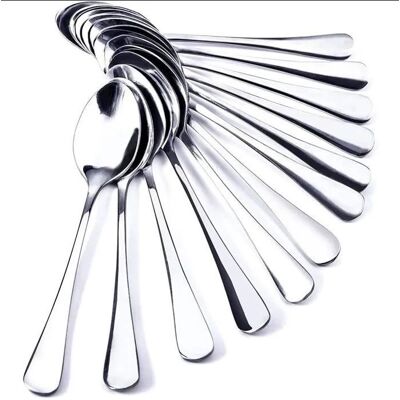 ZGEER Cuillères à café - Inox - Lot de 12 - 12cm - Résistantes - Compatibles lave-vaisselle Jaune - Publicité ZGEER Cuillères à café - Inox - Lot de 12 - 12cm - Résistantes - Compatibles lave-vaisselle Jaune - Publicité