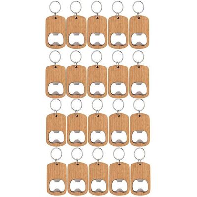 SODIAL 20Pièces Ouvre-Bouteilles en Bois Porte-Clés en Bois Ouvre-Bouteilles Vierges Gravure sur Bois Porte-Clés Porte-Clés pour Bricolage - Publicité SODIAL 20Pièces Ouvre-Bouteilles en Bois Porte-Clés en Bois Ouvre-Bouteilles Vierges Gravure sur Bois Porte-Clés Porte-Clés pour Bricolage - Publicité