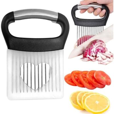 MAS Porte-tranche doignon en acier inoxydableAvec housse de protectionCoupe Citron Coupe-LégumesAlimentaire Tranche Assistant po - Publicité MAS Porte-tranche doignon en acier inoxydableAvec housse de protectionCoupe Citron Coupe-LégumesAlimentaire Tranche Assistant po - Publicité