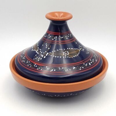 YODECO Tajine individuel évasé Tatoué Bleu Nuit - D 22 cm Bleu - Publicité YODECO Tajine individuel évasé Tatoué Bleu Nuit - D 22 cm Bleu - Publicité
