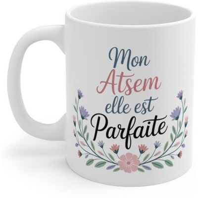 TEECUSTOM Mug ATSEM Parfaite – Message Fleuris – Cadeau Fin d’Année École Maternelle - Publicité TEECUSTOM Mug ATSEM Parfaite – Message Fleuris – Cadeau Fin d’Année École Maternelle - Publicité