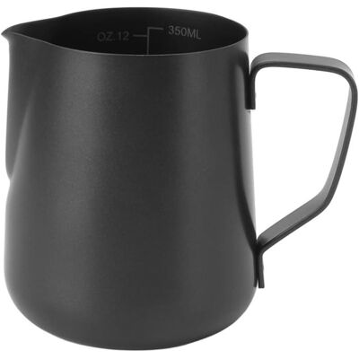 NOBRAND Mousseur à lait tasse Pichet à mousse de lait en acier inoxydable avec poignée café à la vapeur pichet à lait (350ml) Noir - Publicité NOBRAND Mousseur à lait tasse Pichet à mousse de lait en acier inoxydable avec poignée café à la vapeur pichet à lait (350ml) Noir - Publicité