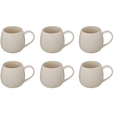 SECRET DE GOURMET Lot de 6 Mugs en Porcelaine Nora 30cl Blanc Blanc - Publicité SECRET DE GOURMET Lot de 6 Mugs en Porcelaine Nora 30cl Blanc Blanc - Publicité