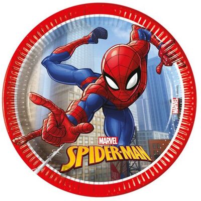 PROCOS 8 Assiettes en carton Spiderman Fighter 20 cm Rouge - Publicité PROCOS 8 Assiettes en carton Spiderman Fighter 20 cm Rouge - Publicité