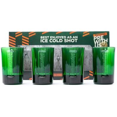 BEAMS INTERNATIONAL Lot de 6 verres JAGERMEISTER VERT 2 cl neuf et officiel - Publicité BEAMS INTERNATIONAL Lot de 6 verres JAGERMEISTER VERT 2 cl neuf et officiel - Publicité