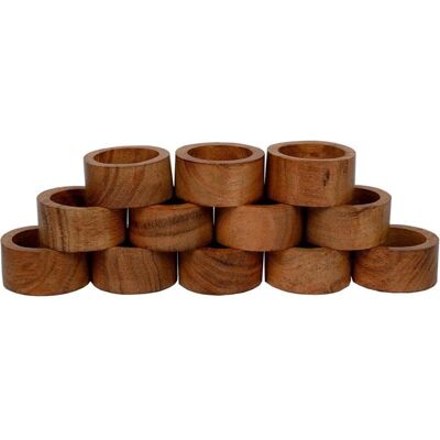 SODIAL Ensemble de 12 Ronds de en Bois Faits à la Main Parfaits pour les Repas les Anniversaires Noël et la Décoration de ou de la - Publicité SODIAL Ensemble de 12 Ronds de en Bois Faits à la Main Parfaits pour les Repas les Anniversaires Noël et la Décoration de ou de la - Publicité
