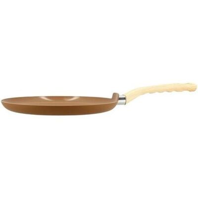 Crêpière - MENASTYL - Colorama - Ø26 cm - Poignée en bakélite - Noisette Marron - Publicité Crêpière - MENASTYL - Colorama - Ø26 cm - Poignée en bakélite - Noisette Marron - Publicité