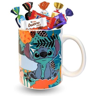 PRO DISTRI LILO & STITCH Mug Sitting avec 15 bonbons au chocolat assortis Cadeau gourmand et original - Publicité PRO DISTRI LILO & STITCH Mug Sitting avec 15 bonbons au chocolat assortis Cadeau gourmand et original - Publicité